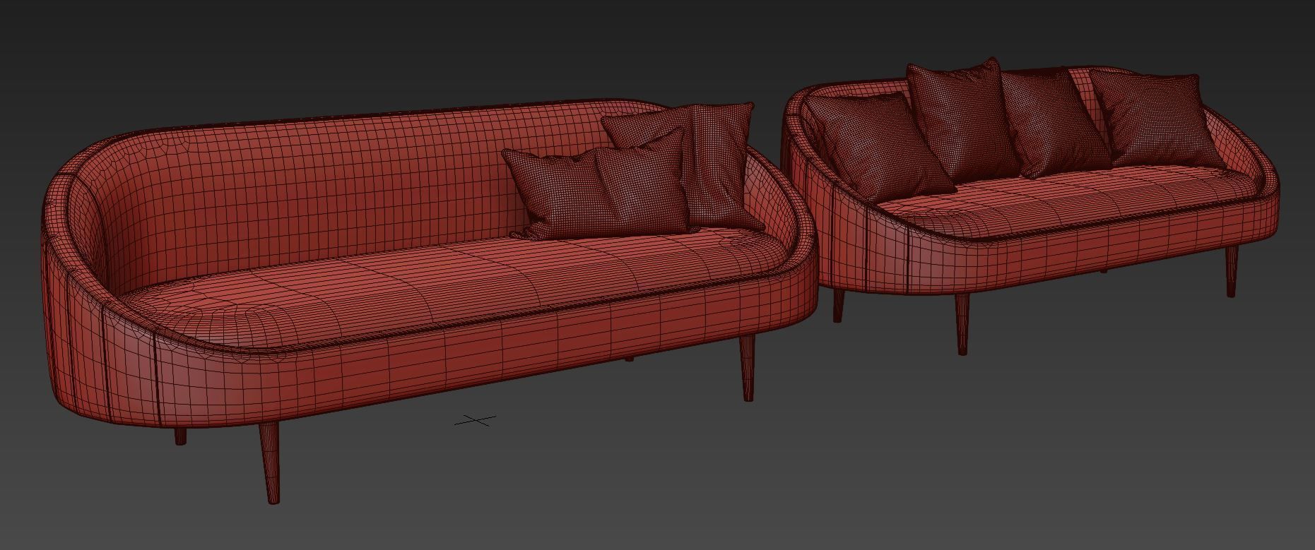 Sublime Curved Sofa by Modway 3D model_9