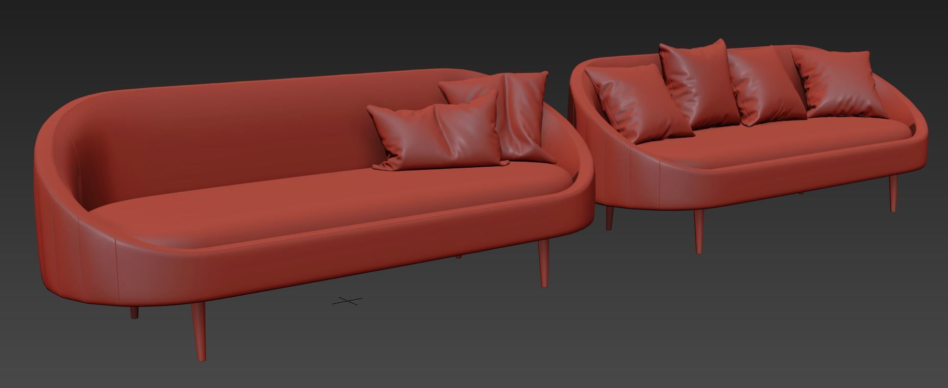 Sublime Curved Sofa by Modway 3D model_8