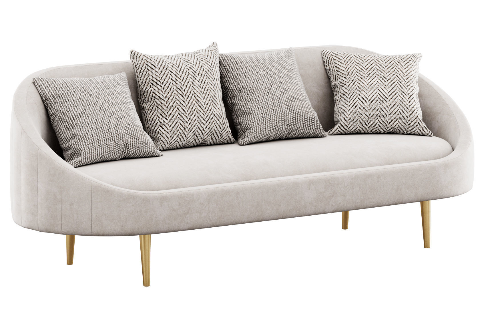 Sublime Curved Sofa by Modway 3D model_6