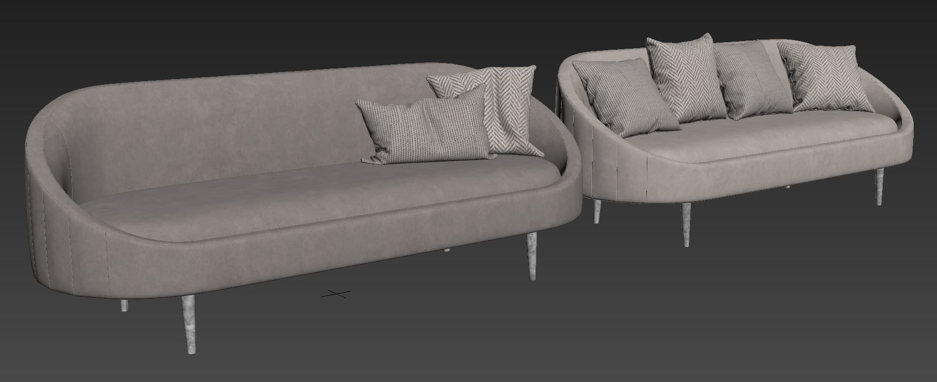 Sublime Curved Sofa by Modway 3D model_7
