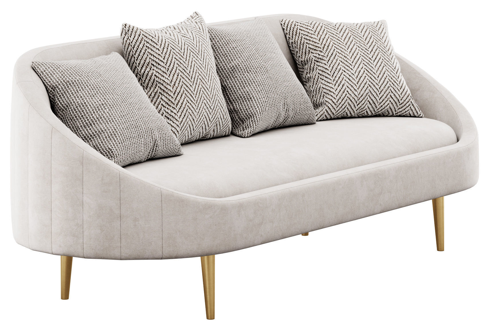 Sublime Curved Sofa by Modway 3D model_11