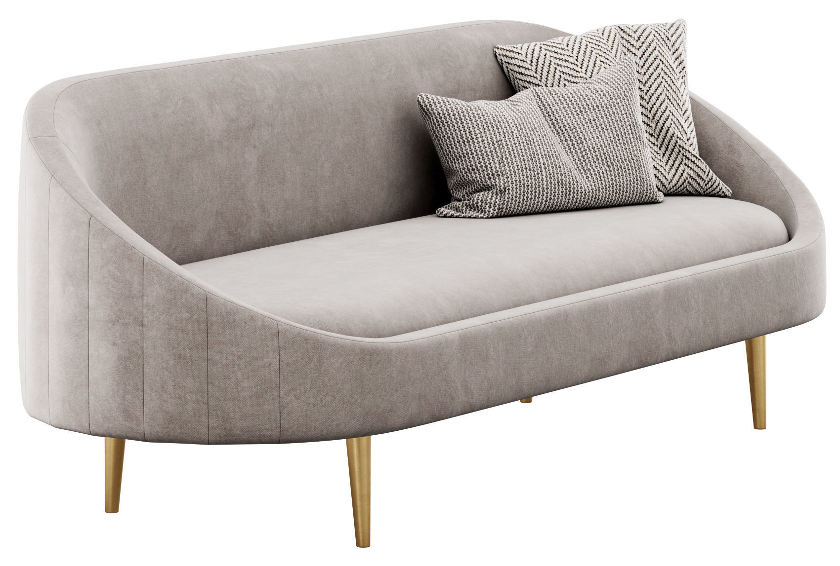 Sublime Curved Sofa by Modway 3D model_5