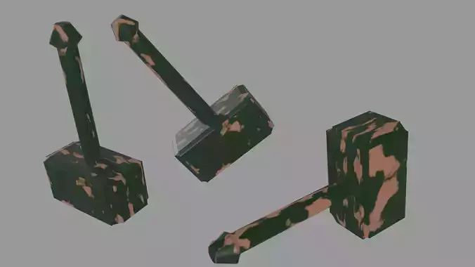 thor hammer 3D model