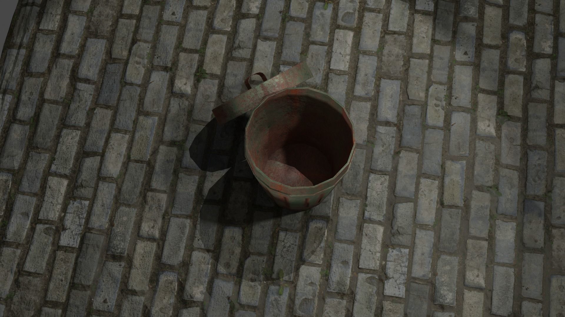 Trash cans and conteiners PBR Low-poly game ready Low-poly 3D model_11