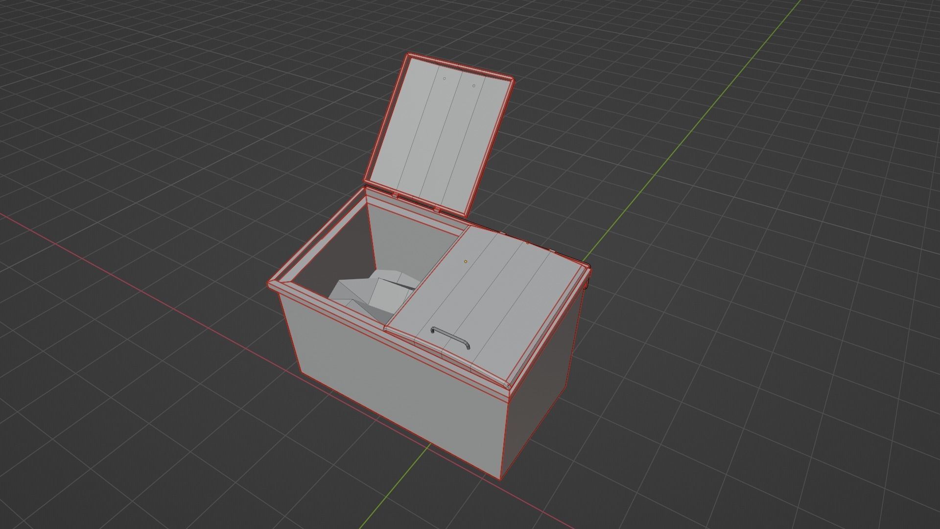 Trash cans and conteiners PBR Low-poly game ready Low-poly 3D model_18