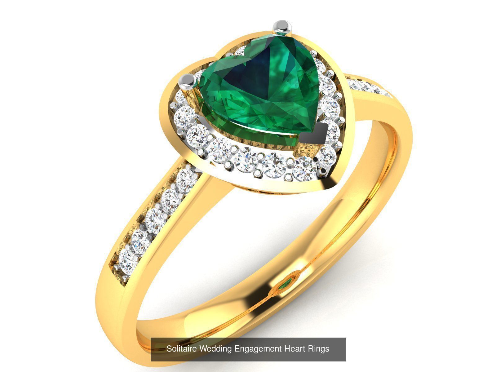 17 Solitaire Wedding Engagement Heart Diamond Rings Collection _17