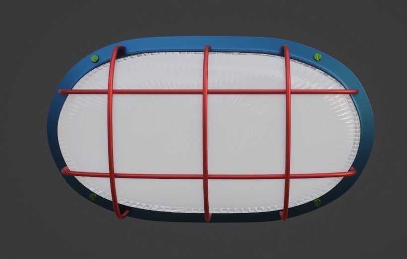 PBR Game ready Bulkhead- Weathered Free low-poly 3D model_4