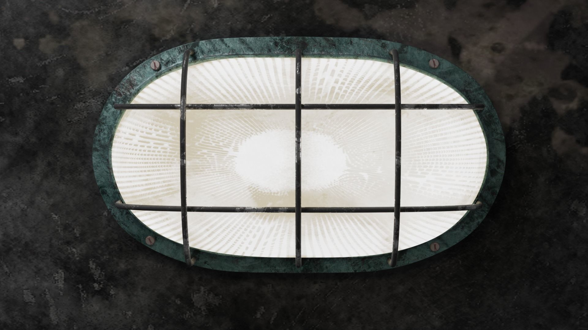 PBR Game ready Bulkhead- Weathered Free low-poly 3D model_2