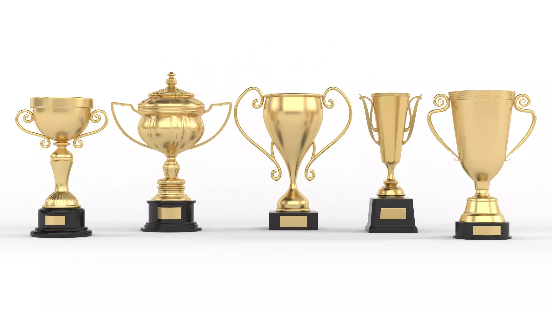 Trophy Cups Collection 3D model_0