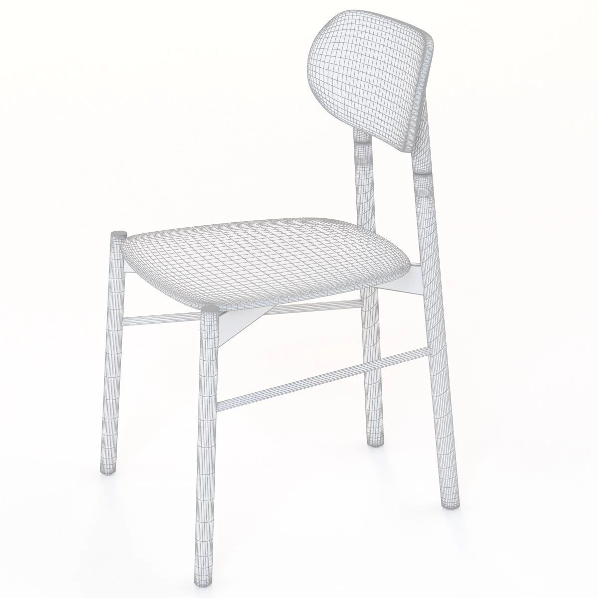 Col Italia Bokken Beech Chair 3D model_8