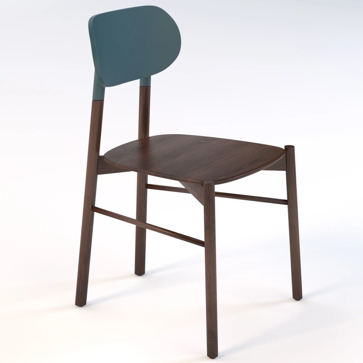 Col Italia Bokken Beech Chair 3D model_1