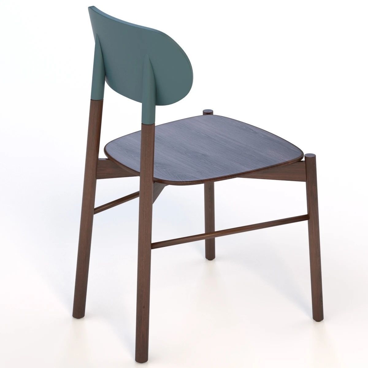 Col Italia Bokken Beech Chair 3D model_3