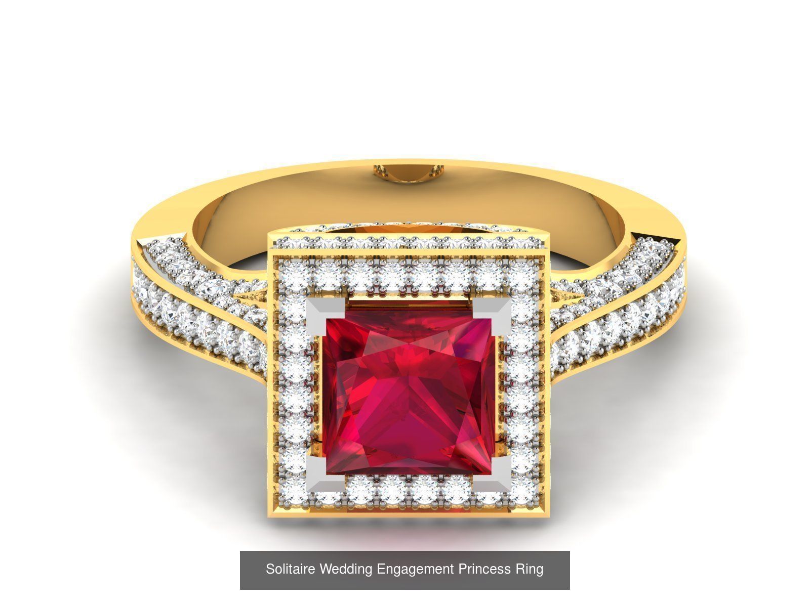 34 Wedding Engagement Princess Diamond Rings Collection _34