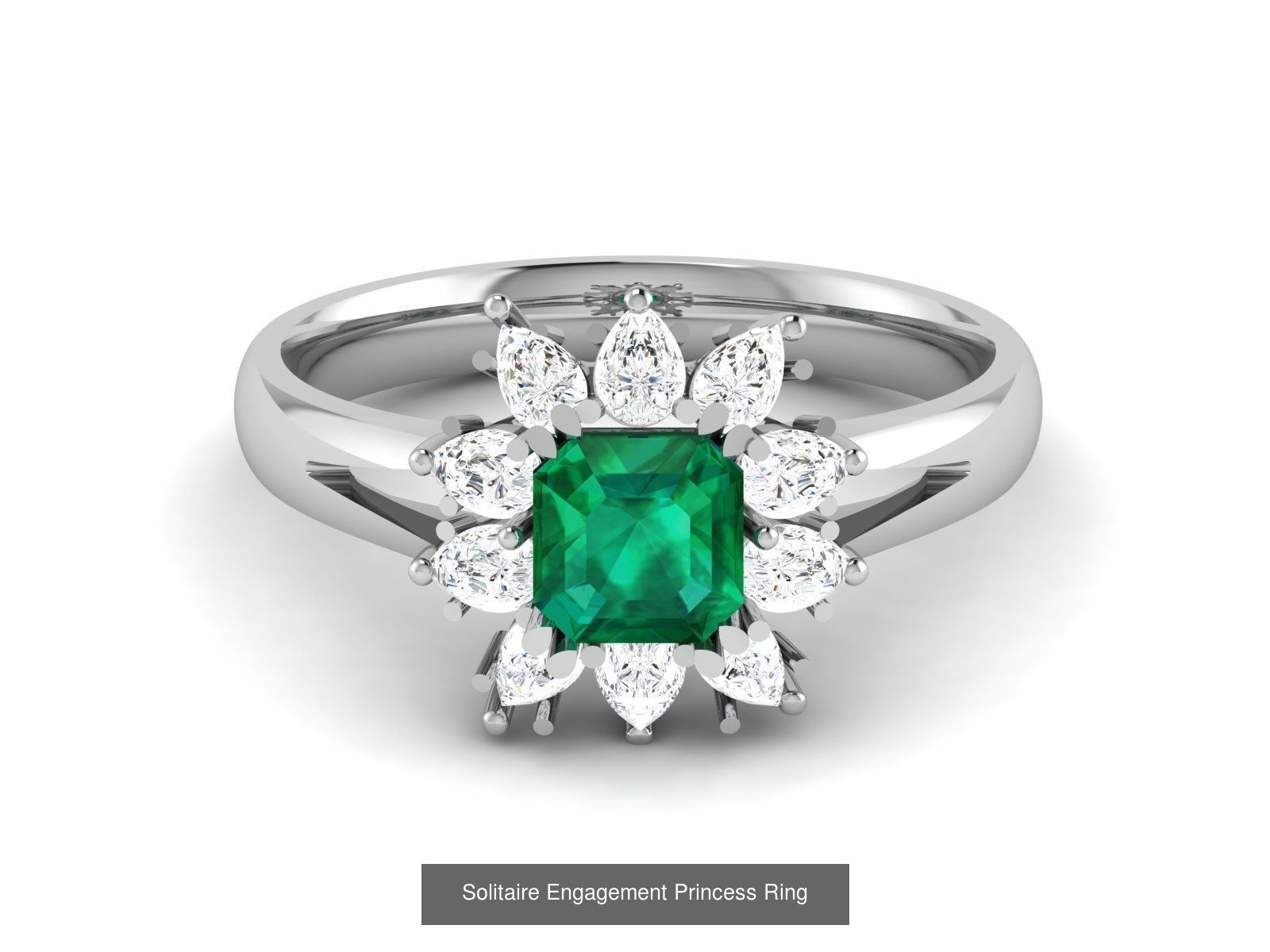 34 Wedding Engagement Princess Diamond Rings Collection _29