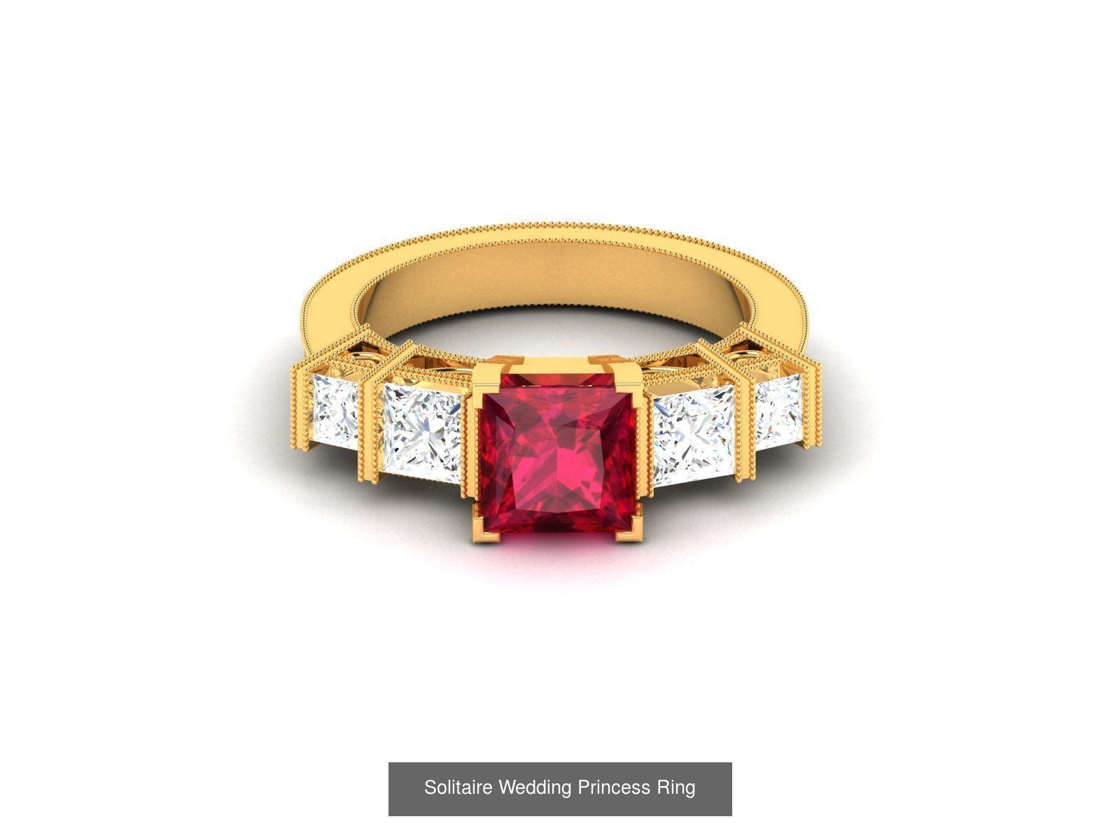 34 Wedding Engagement Princess Diamond Rings Collection _22