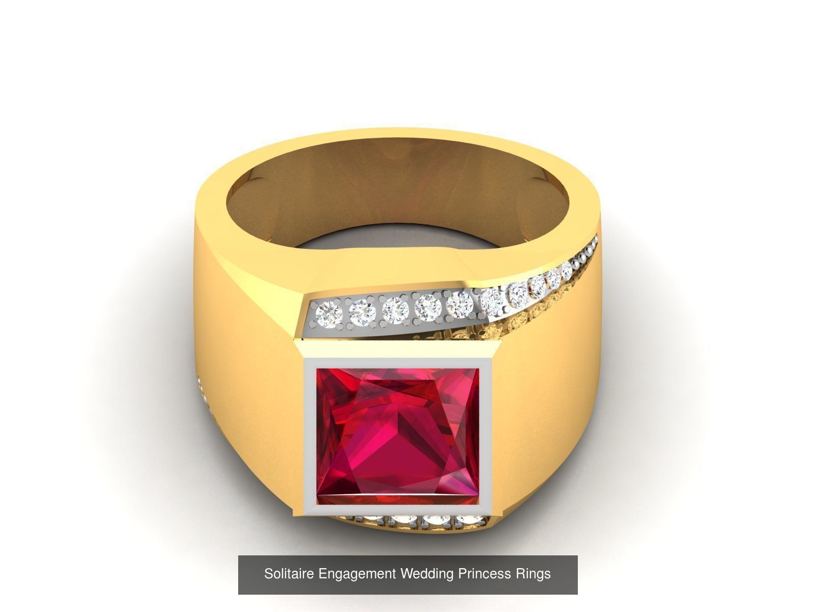 34 Wedding Engagement Princess Diamond Rings Collection _32