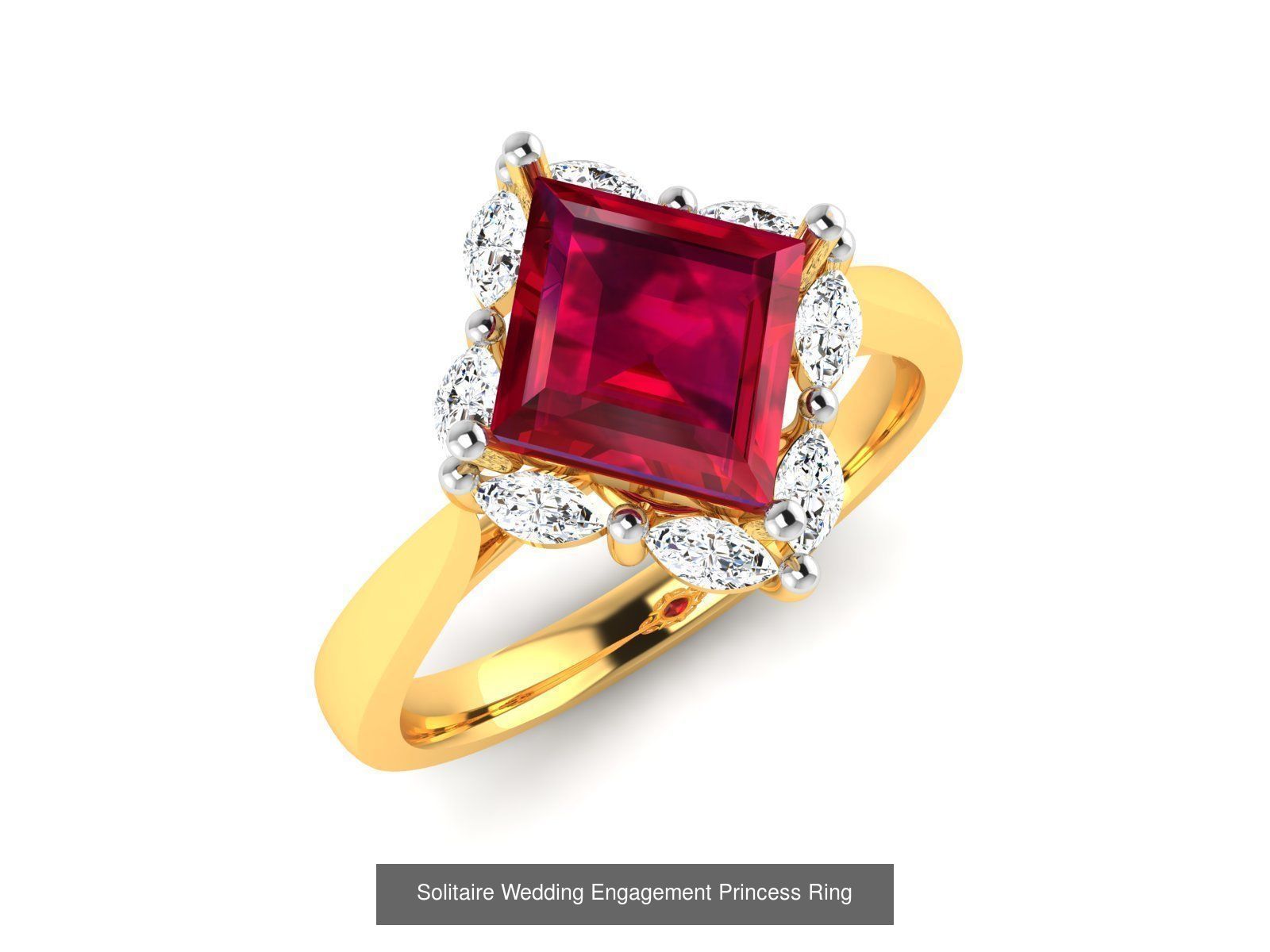 34 Wedding Engagement Princess Diamond Rings Collection _40