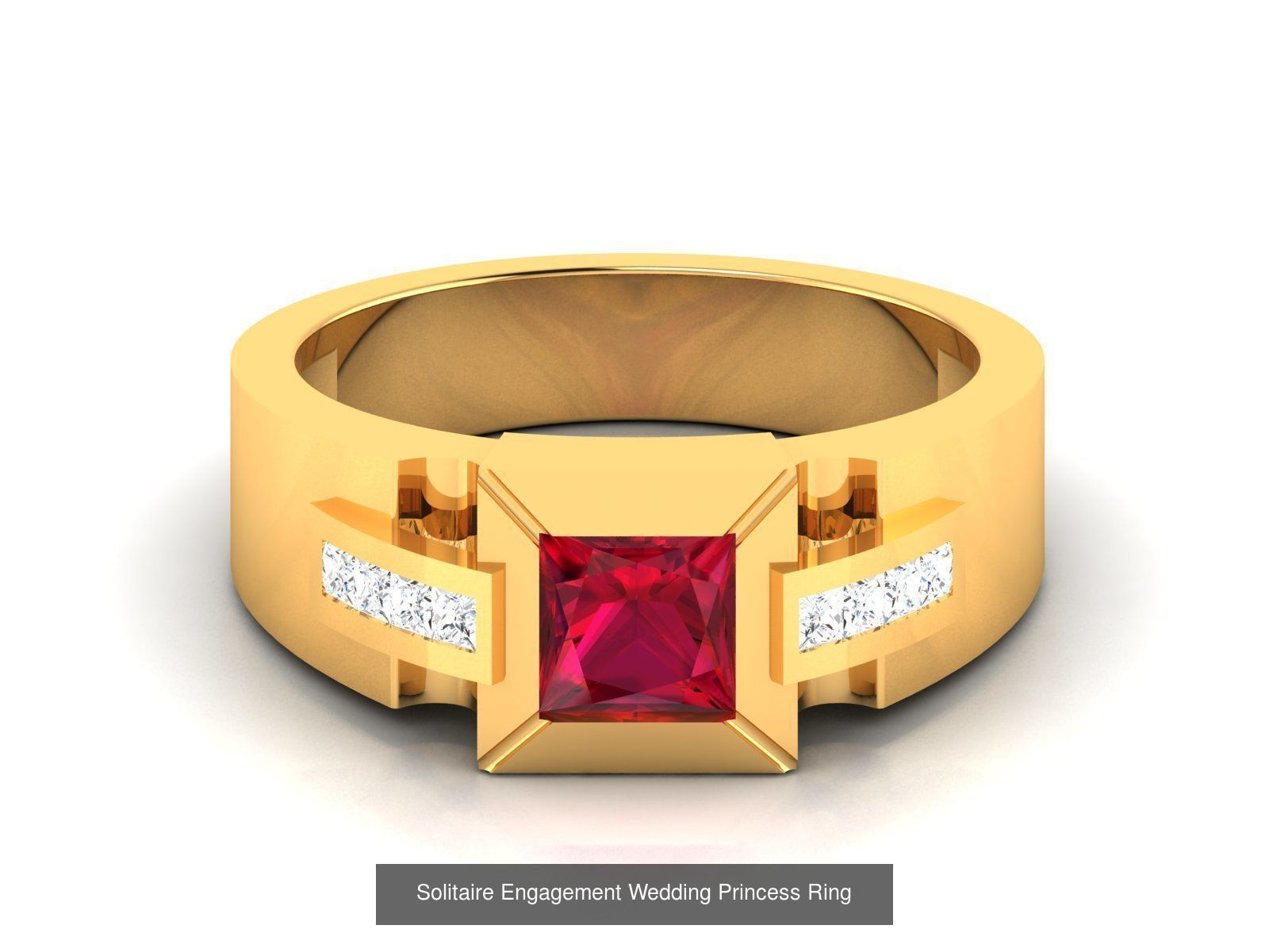 34 Wedding Engagement Princess Diamond Rings Collection _23