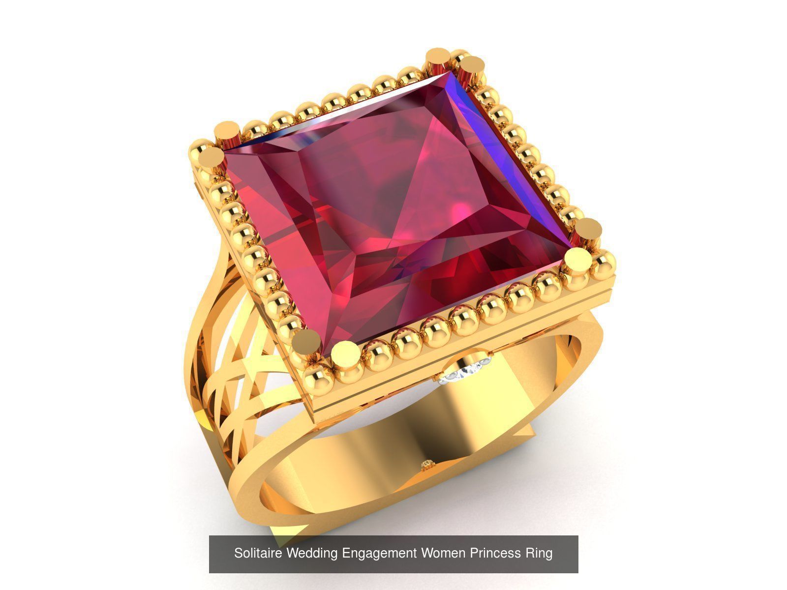 34 Wedding Engagement Princess Diamond Rings Collection _26