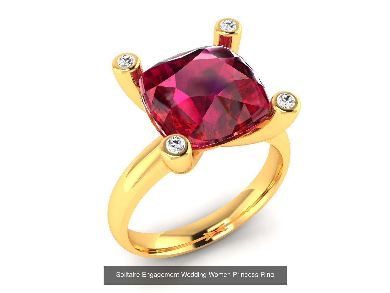 34 Wedding Engagement Princess Diamond Rings Collection _24