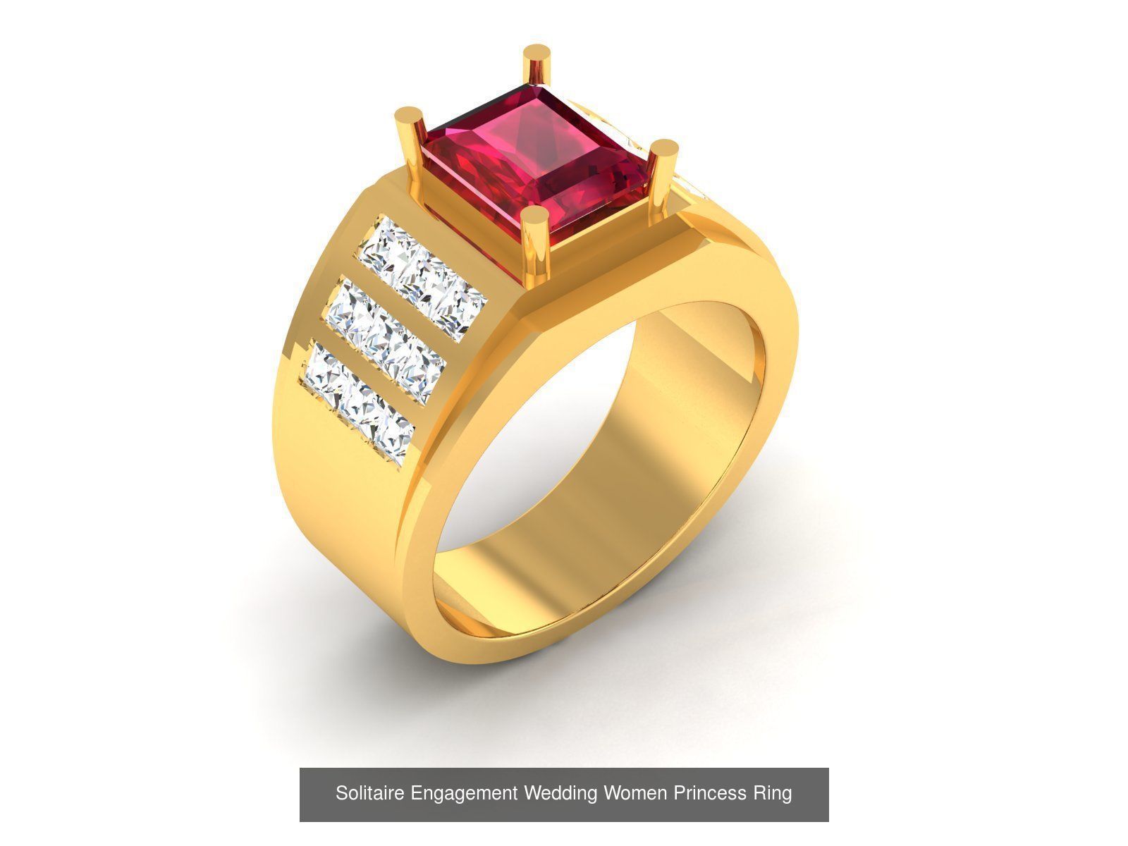 34 Wedding Engagement Princess Diamond Rings Collection _14