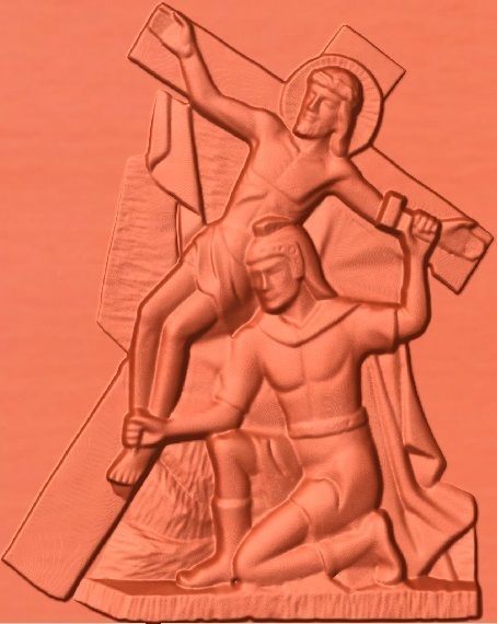 14 Stations of the Cross All in one 3D print model_1