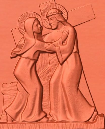 14 Stations of the Cross All in one 3D print model_12