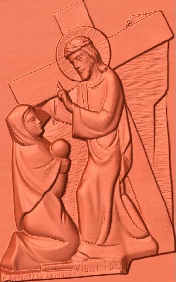 14 Stations of the Cross All in one 3D print model_14