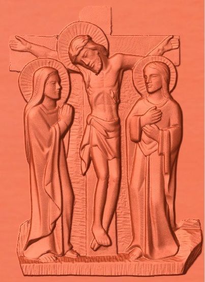 14 Stations of the Cross All in one 3D print model_2