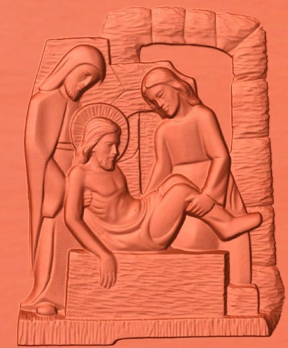 14 Stations of the Cross All in one 3D print model_6