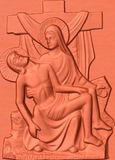 14 Stations of the Cross All in one 3D print model_3