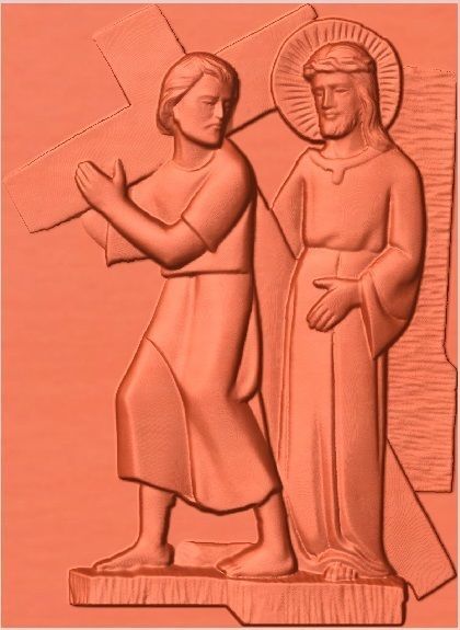 14 Stations of the Cross All in one 3D print model_11