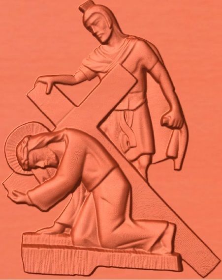 14 Stations of the Cross All in one 3D print model_15