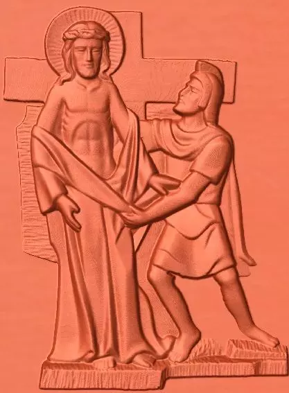 14 Stations of the Cross All in one 3D print model_0