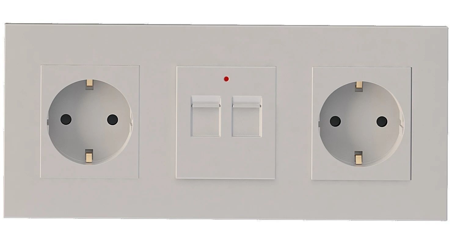 Coswall Krst Modular Range Switches and Wall Sockets Set 3D model_16