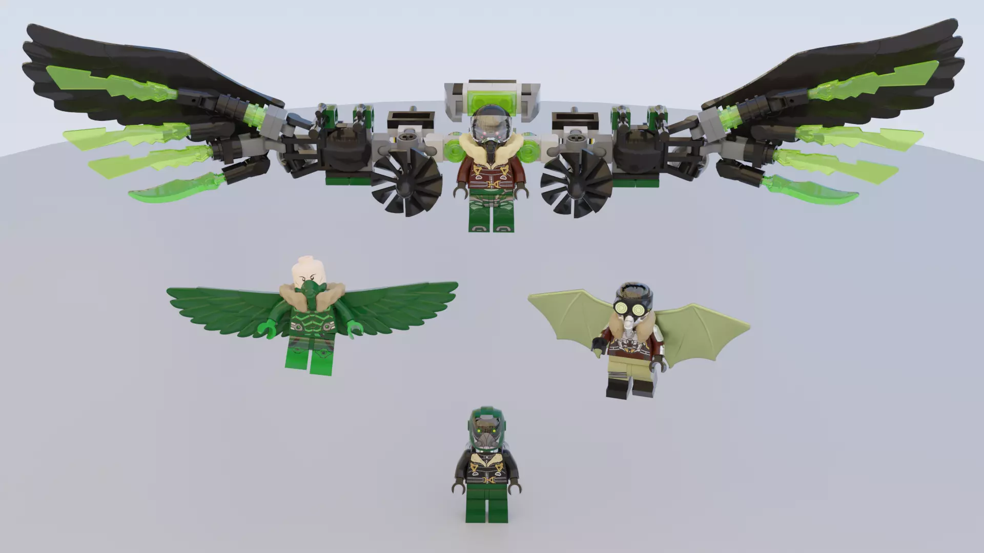 Lego Vulture mini pack 3D model