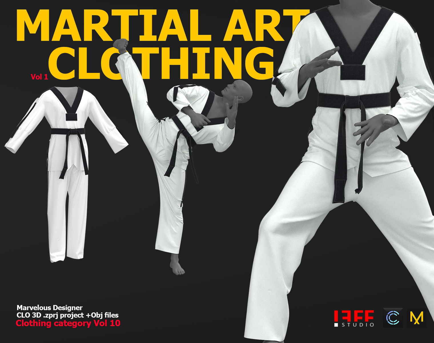 MARTIAL ARTS CLOTHING 1 VOL 10 3D model CGTrader
