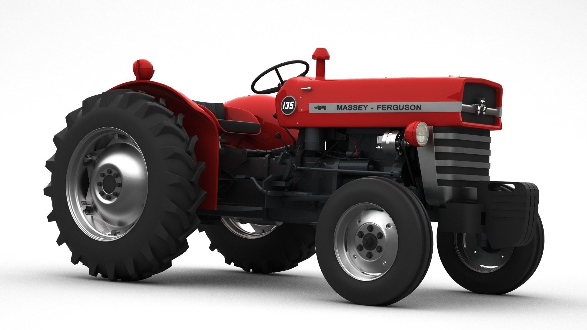 Massey Ferguson 135 - 1964 3D model_8
