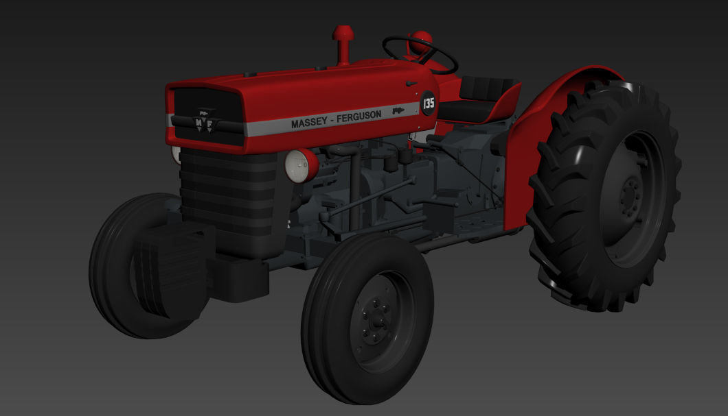 Massey Ferguson 135 - 1964 3D model_14
