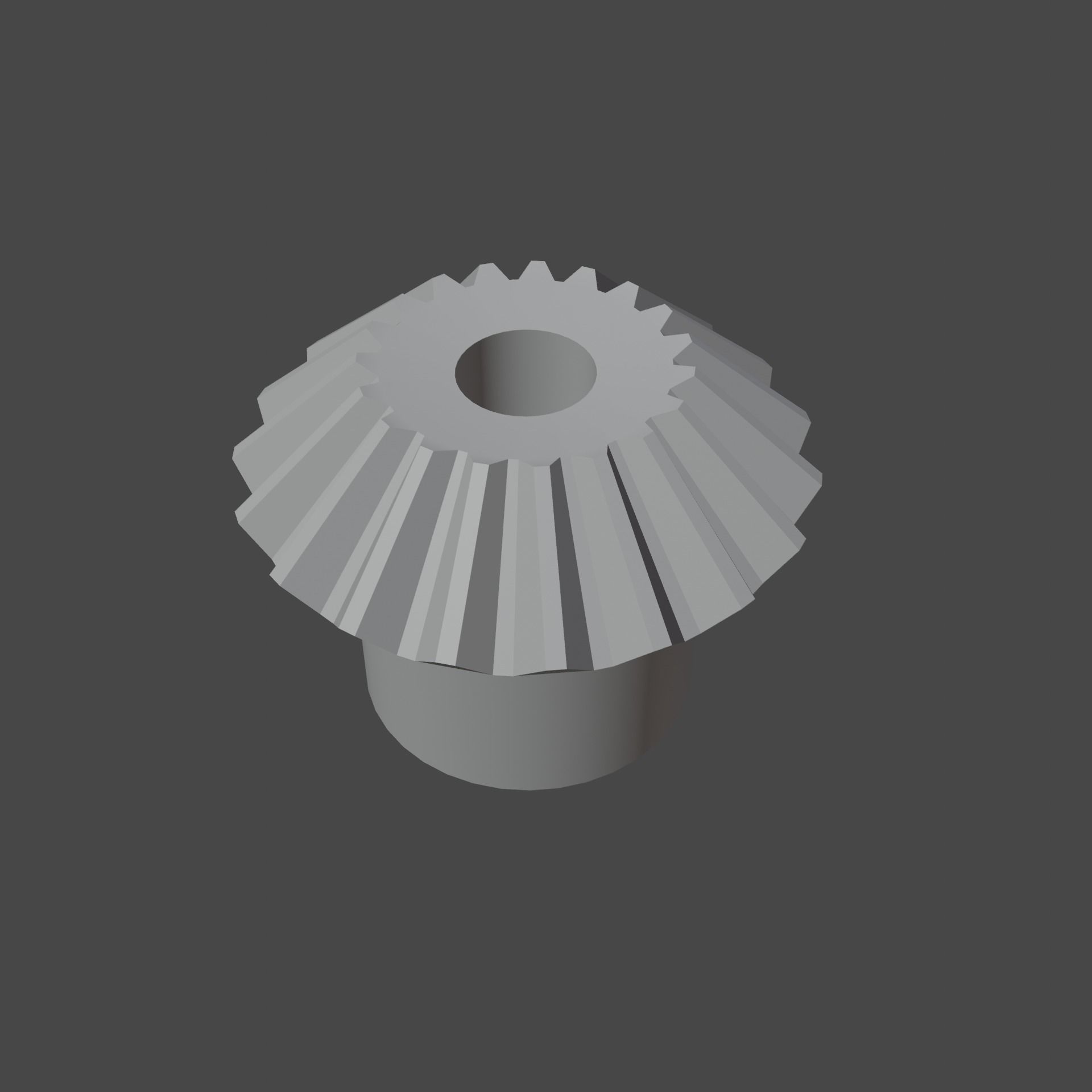 Miter Gear Low-poly 3D model_21