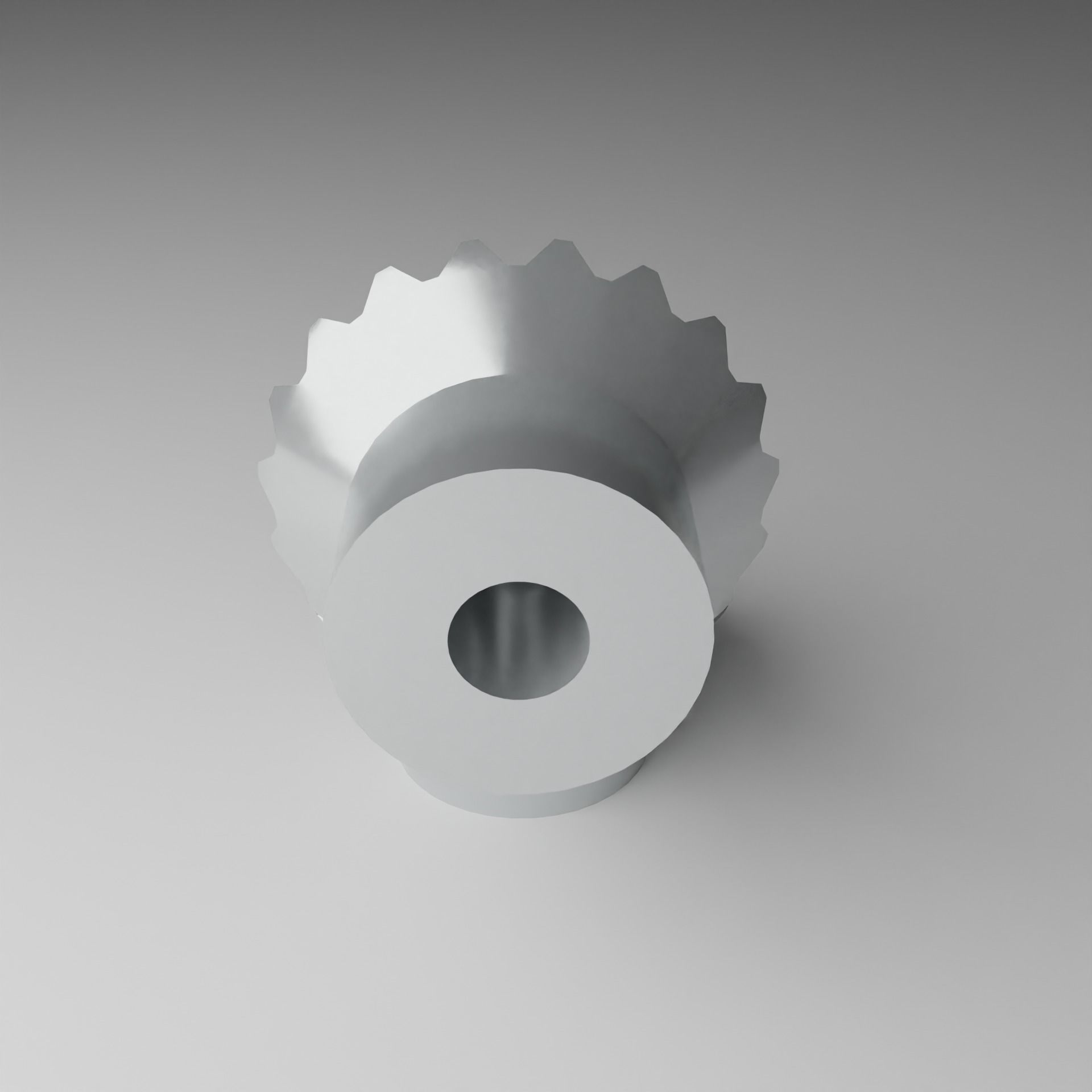 Miter Gear Low-poly 3D model_3