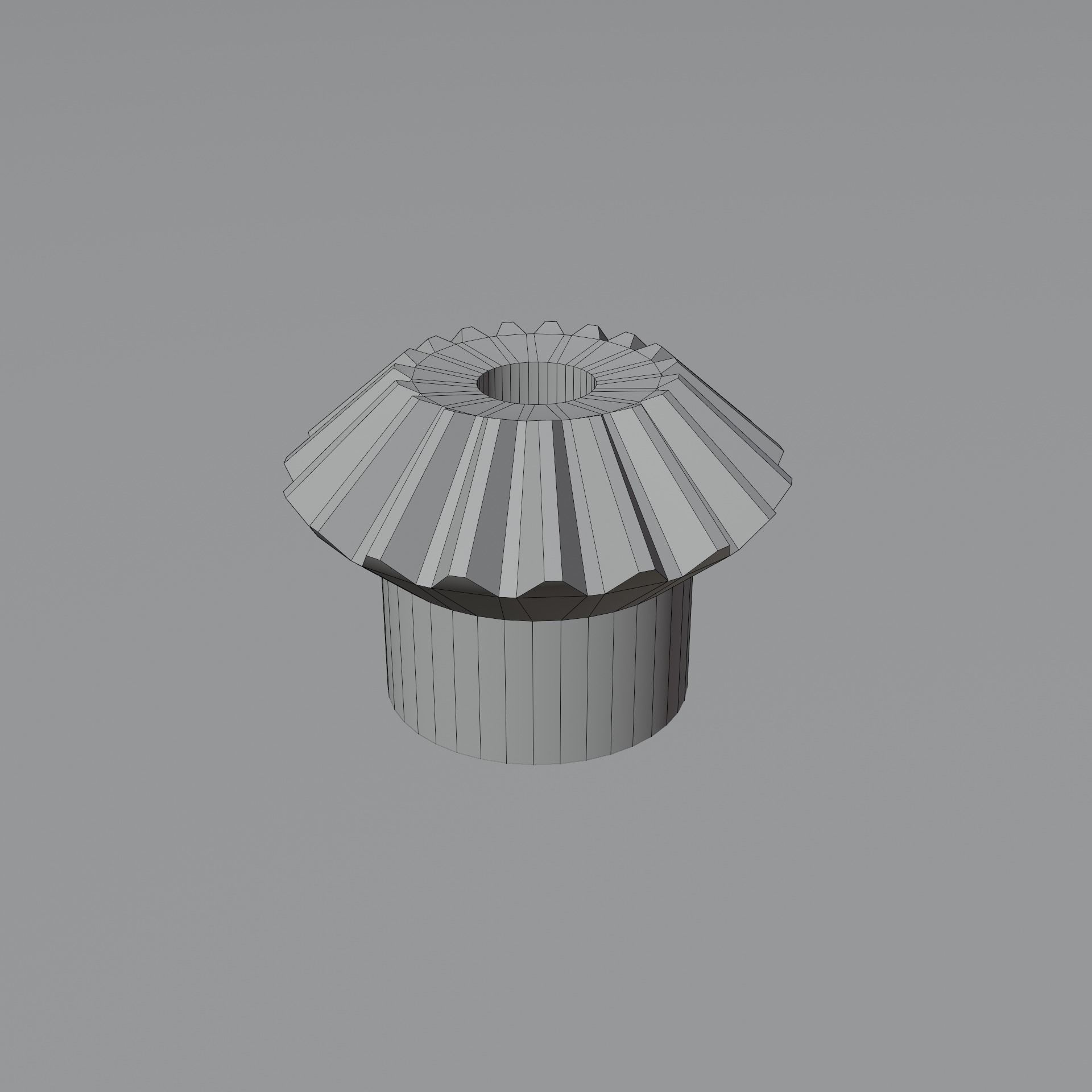 Miter Gear Low-poly 3D model_25