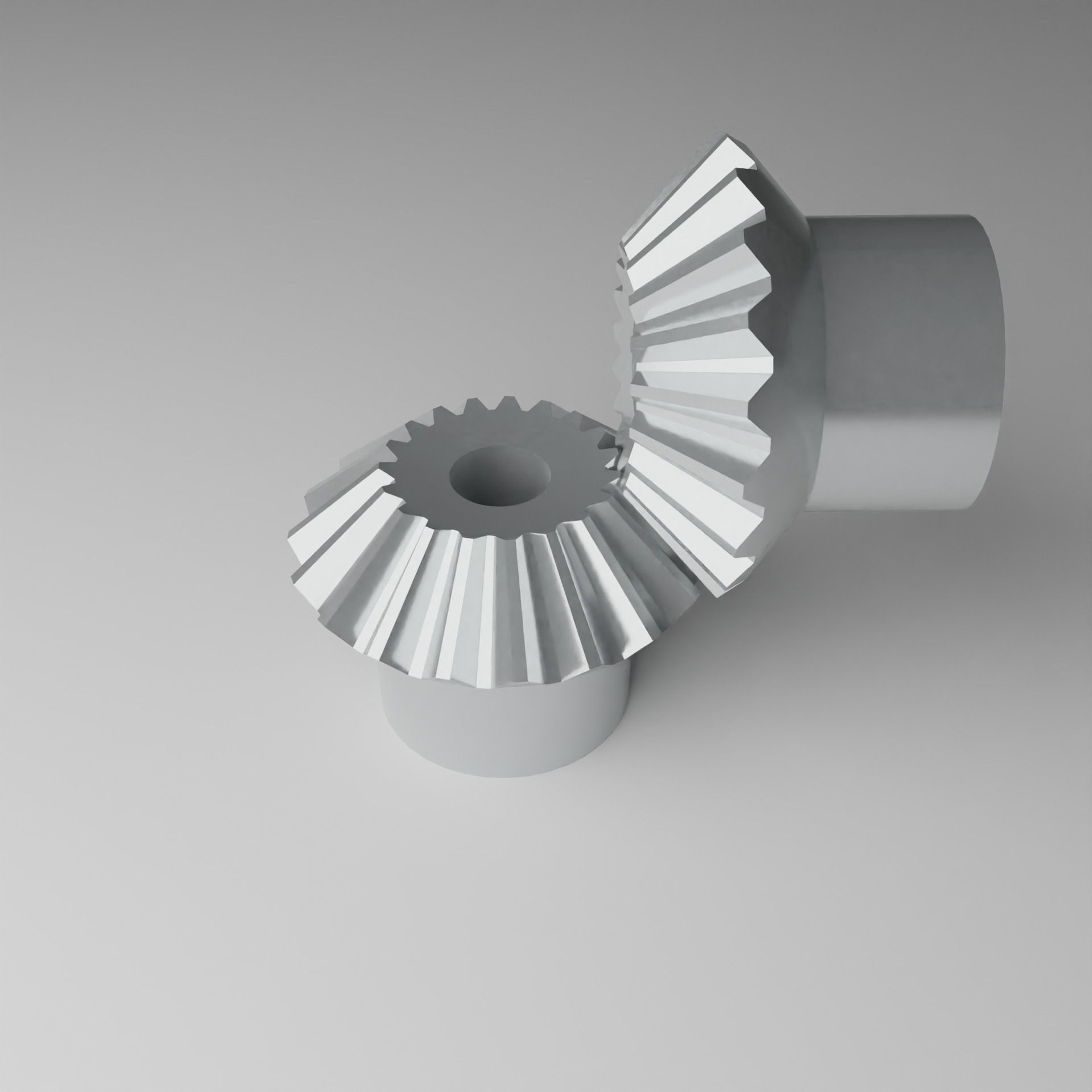 Miter Gear Low-poly 3D model_6