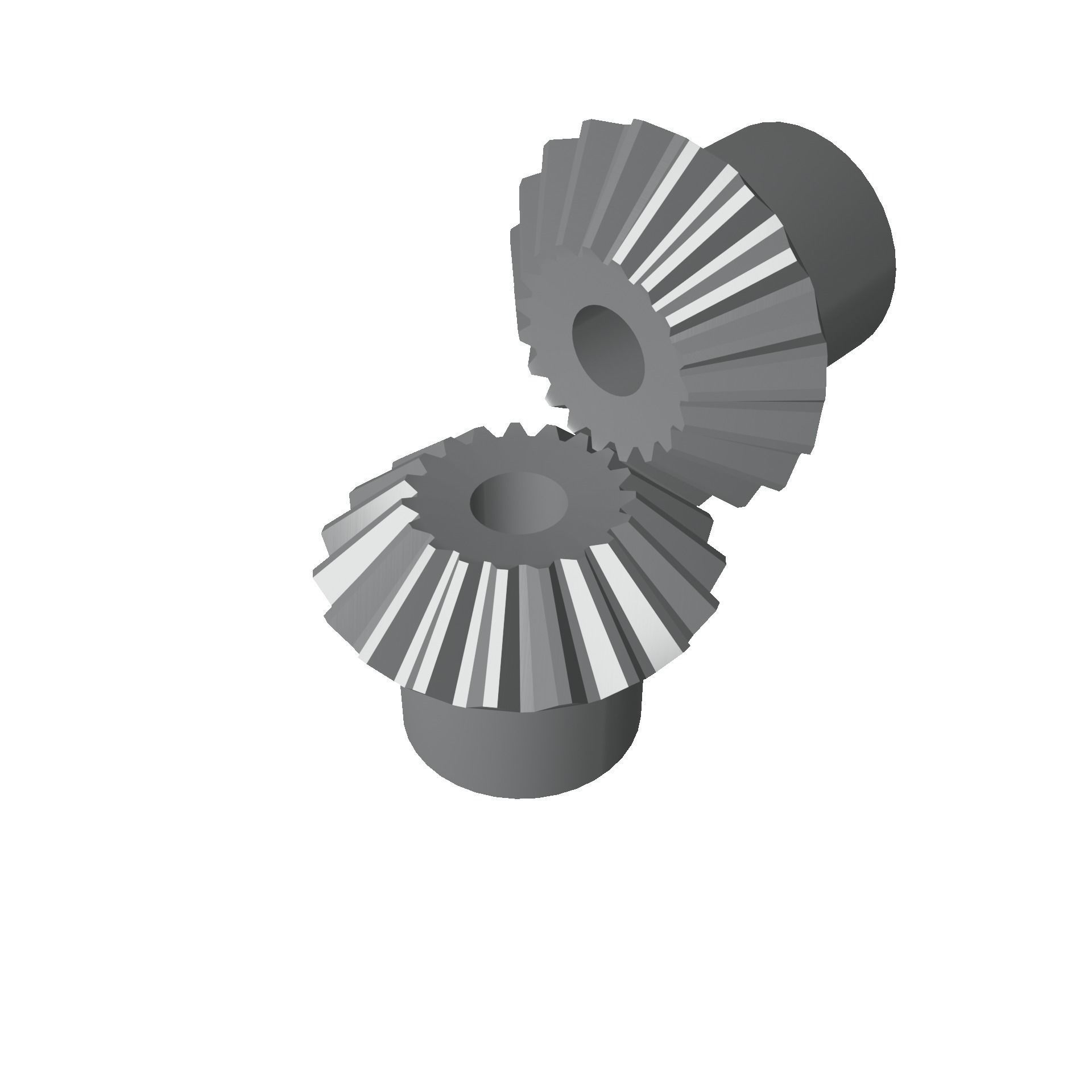 Miter Gear Low-poly 3D model_15