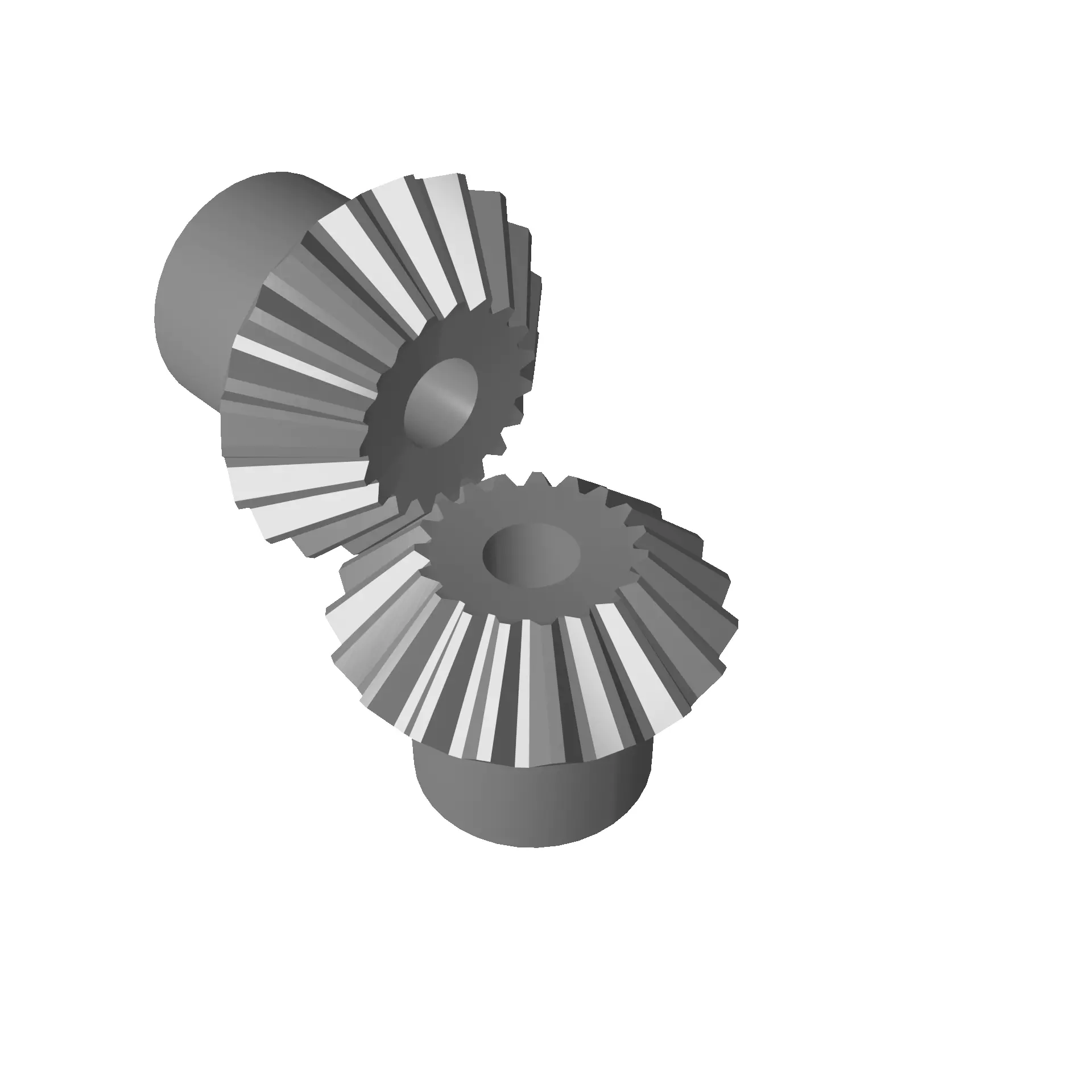 Miter Gear Low-poly 3D model_0