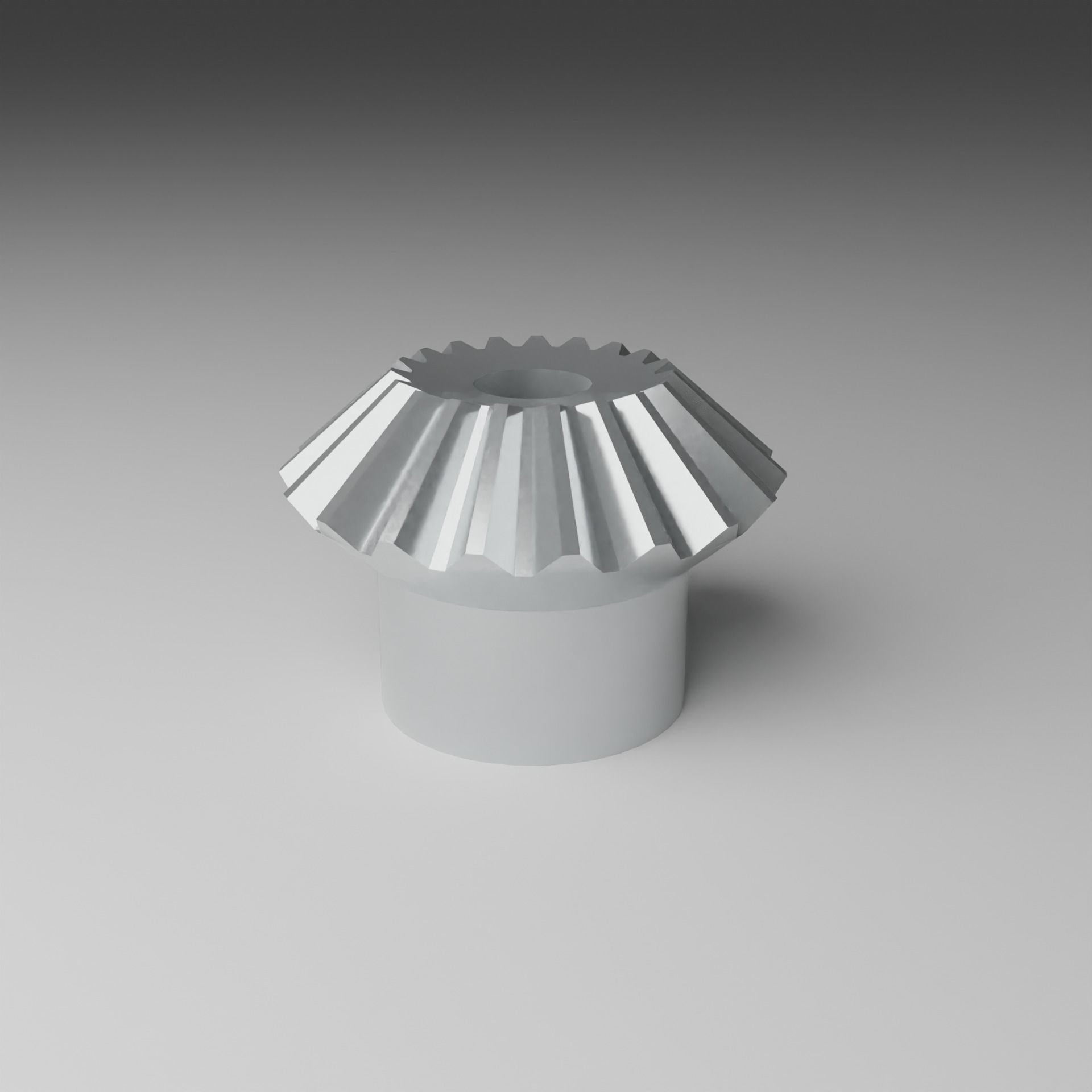 Miter Gear Low-poly 3D model_1