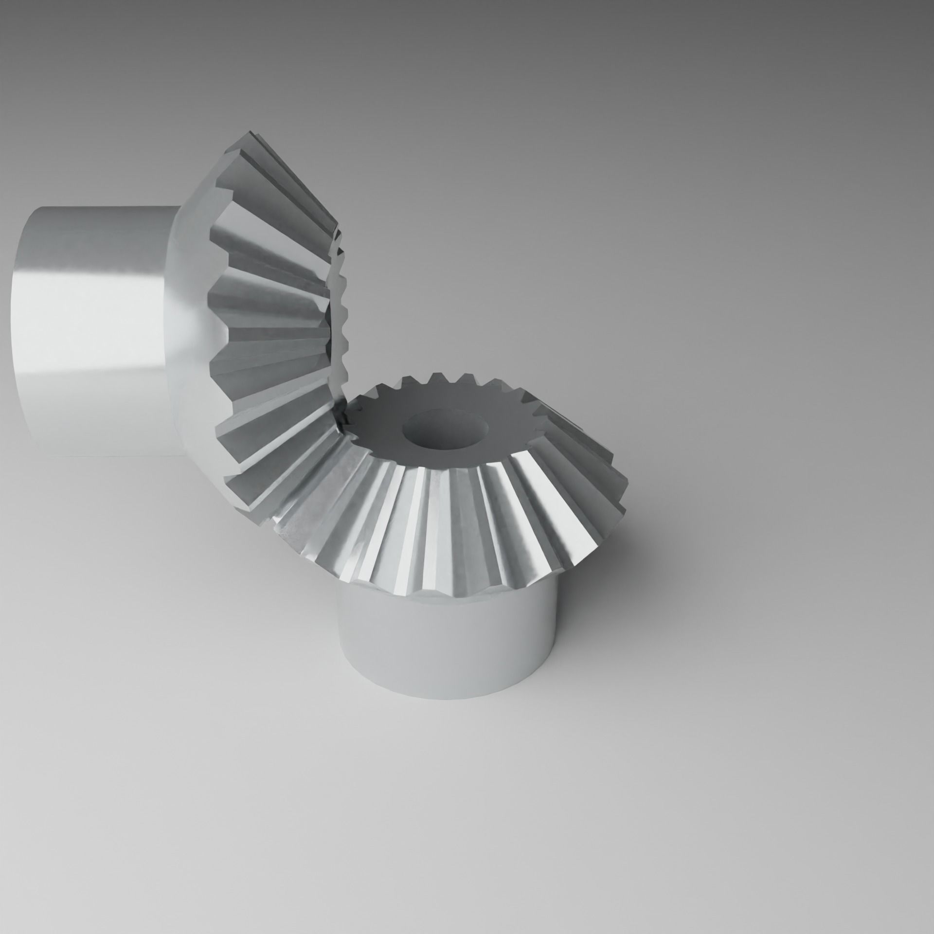 Miter Gear Low-poly 3D model_11