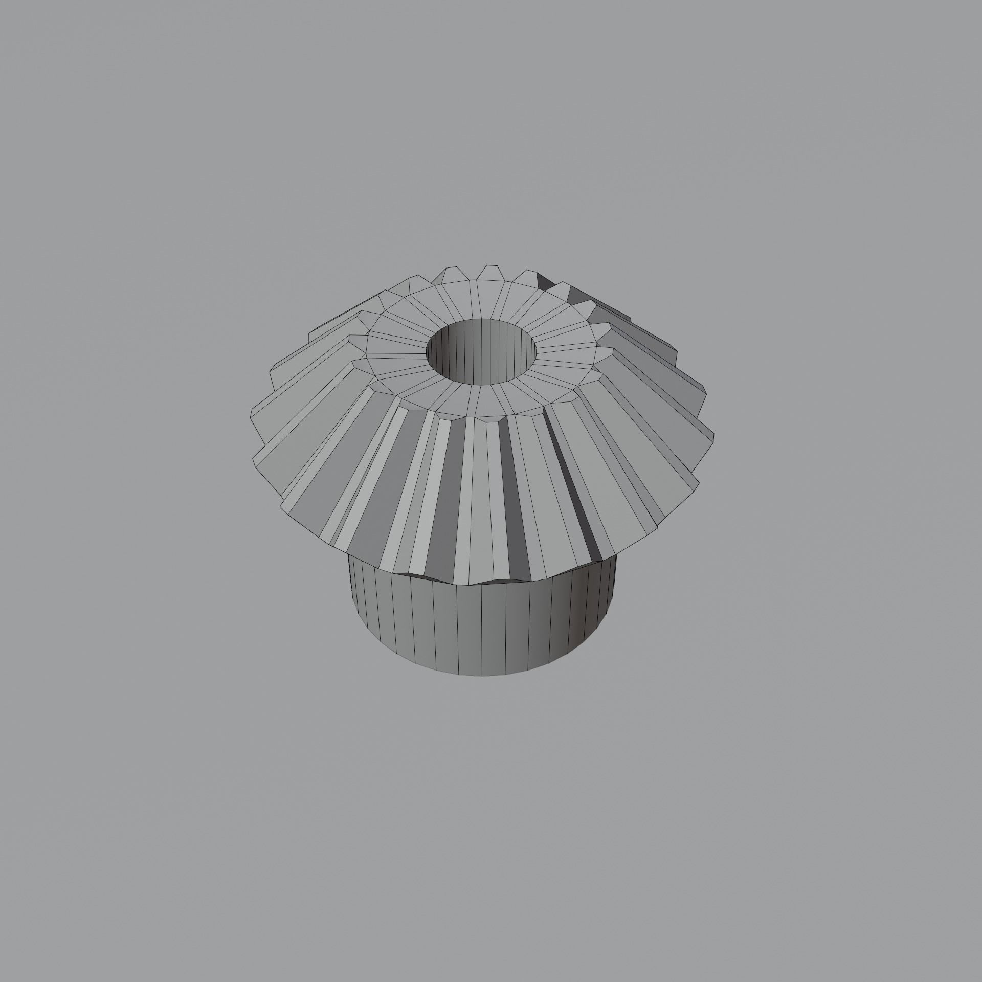 Miter Gear Low-poly 3D model_23