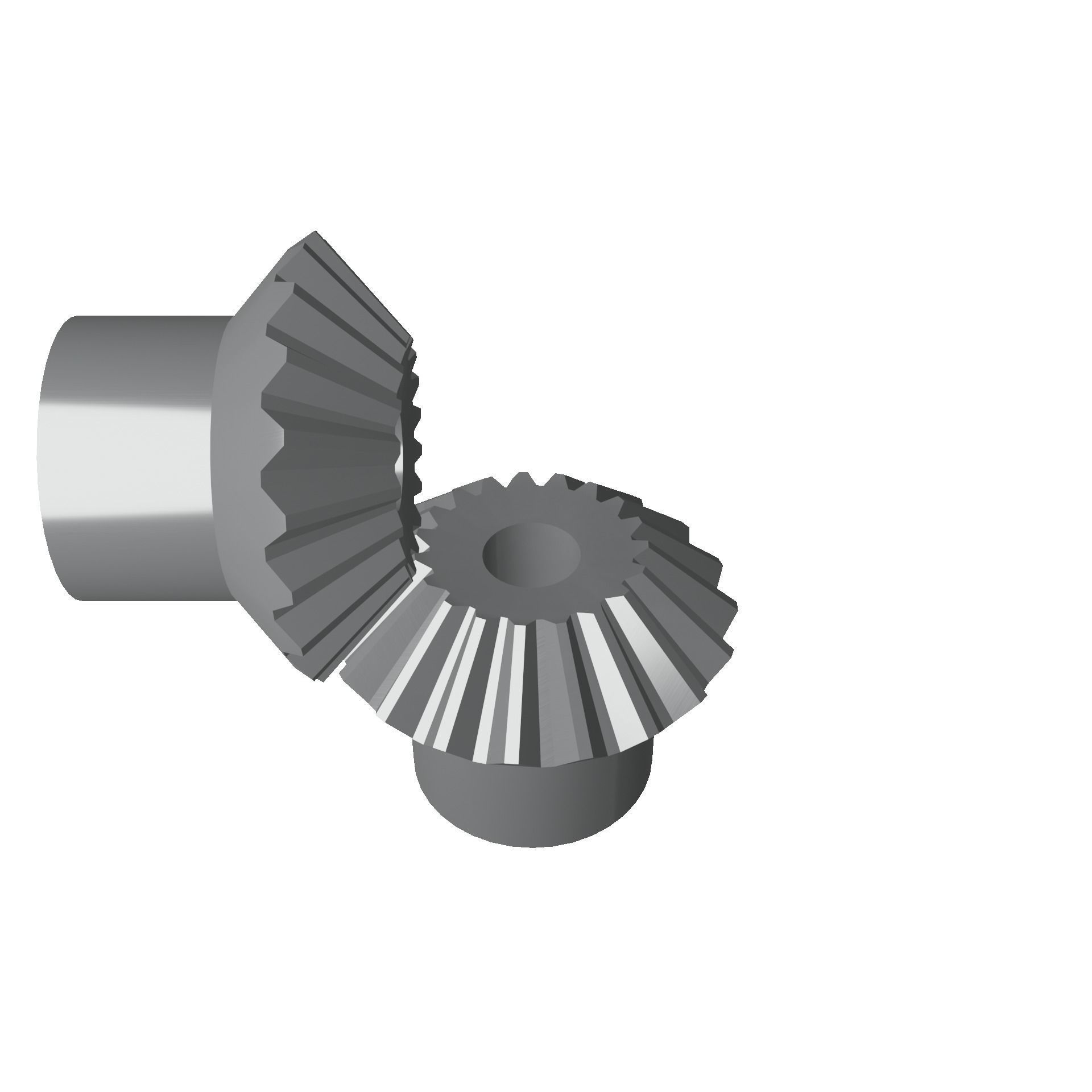 Miter Gear Low-poly 3D model_17