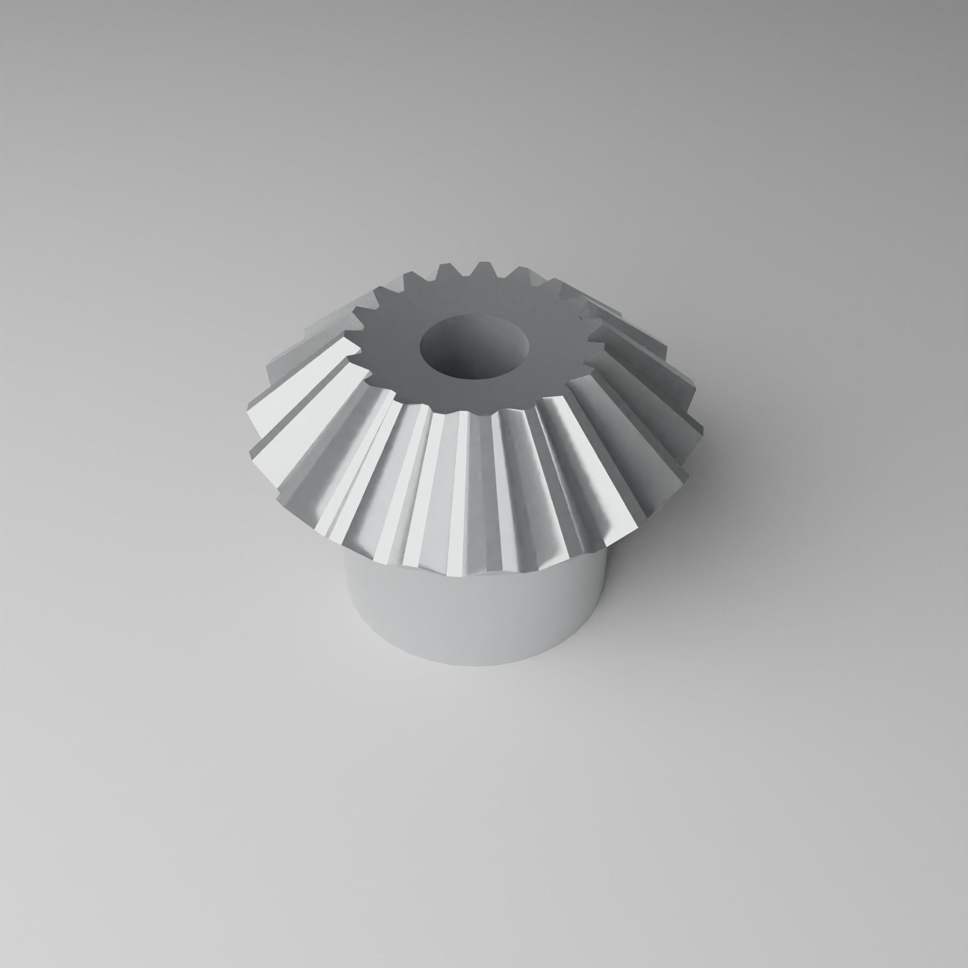 Miter Gear Low-poly 3D model_2